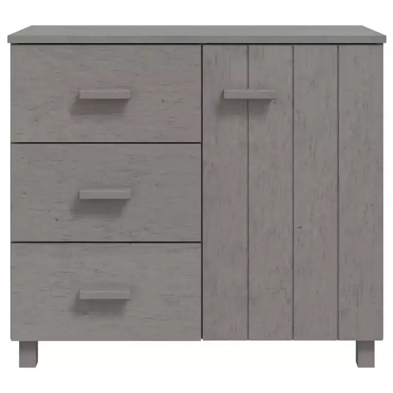 Aparador de bufé con almacenamiento para cocina de pino macizo - Gris claro