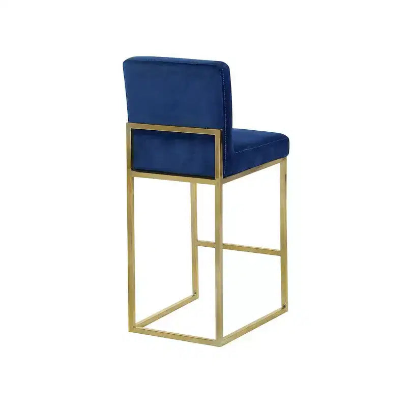 Taburete de terciopelo Giselle Navy