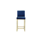 Taburete de terciopelo Giselle Navy
