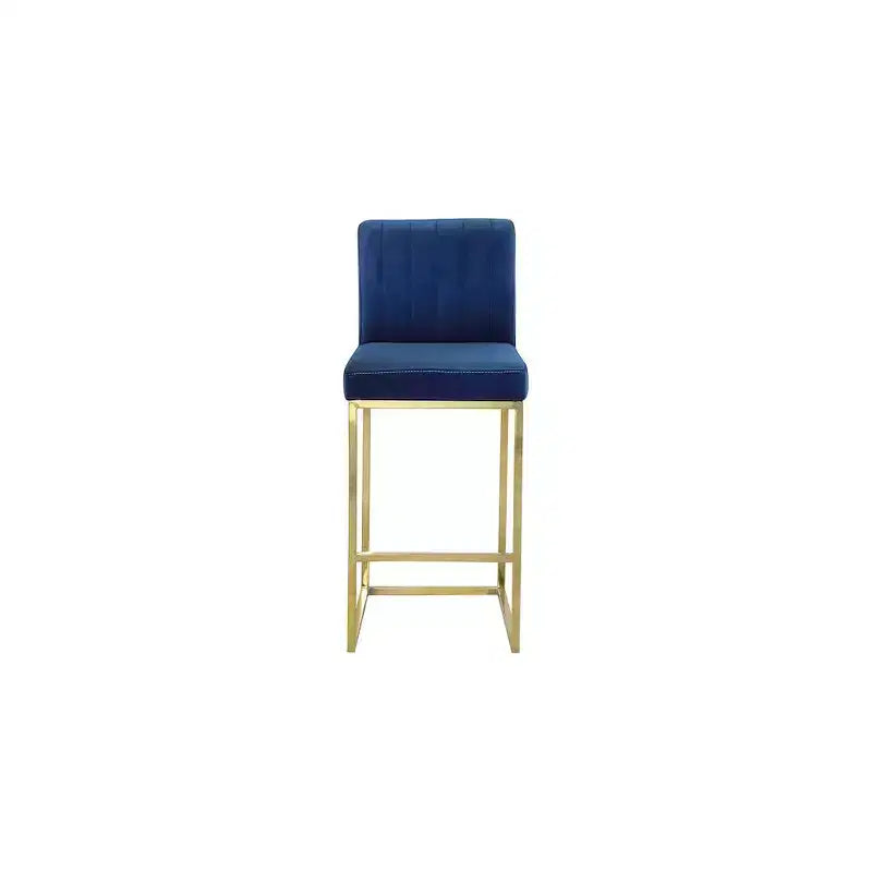 Taburete de terciopelo Giselle Navy