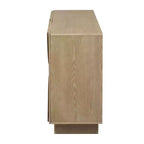 Aparador de madera de 4 puertas con estantes ajustables