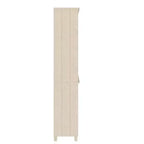 Aparador alto de madera maciza de pino en color miel, aparador resistente con amplio espacio de almacenamiento