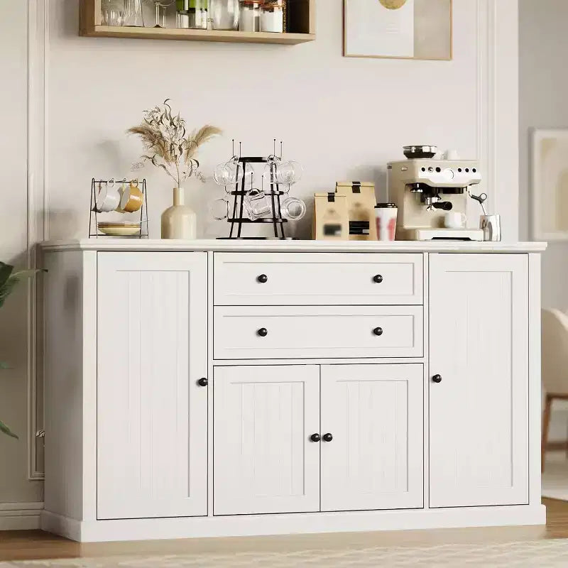 GustoWave 58 Inch Sideboard with 4 Doors and 2 Drawers