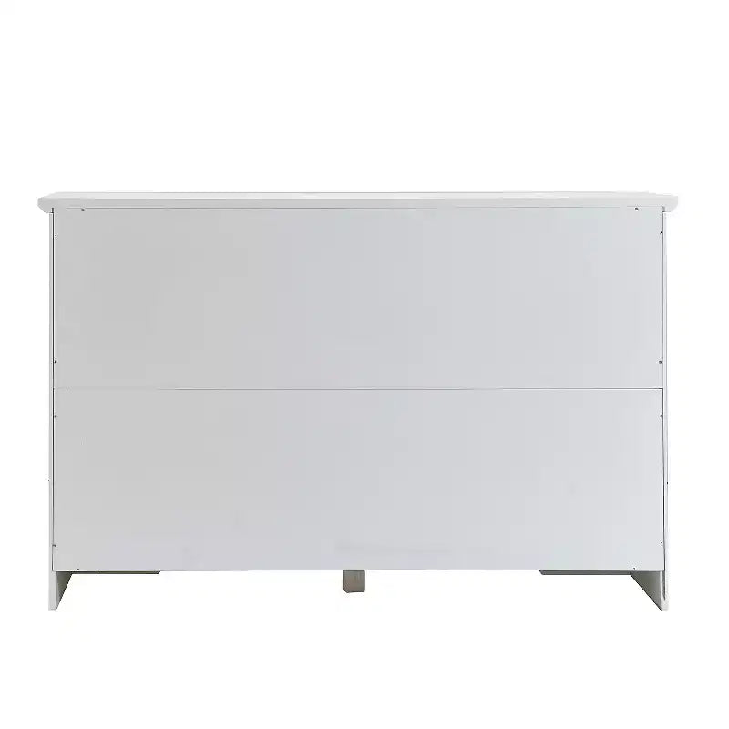 Aparador Pearson Modern 51 de madera y cristal con cajón y estantes ajustables