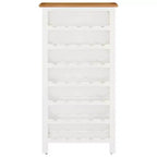 vidaXL Wine Cabinet Bottle Holder Floor Wine Cabinet Organizer Solid Oak Wood