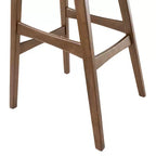 Taburetes de bar sin respaldo tapizados en tela de 29.5 pulgadas Elise Mid-Century Modern