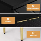 Mueble de almacenamiento, aparador moderno con 2 puertas decorativas con patrón en relieve, mueble tipo bufé con estante ajustable para cocina, entrada