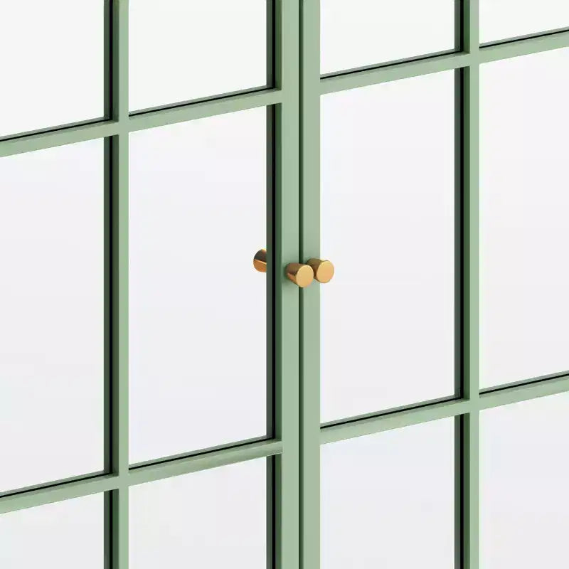Armario de pared moderno de 2 puertas Okak con almacenamiento de 2 niveles y estante abierto, toallero para entrada/comedor/sala de estar/cocina