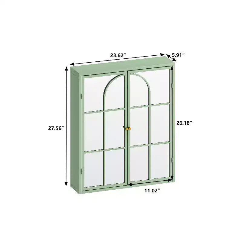 Armario de pared moderno de 2 puertas Okak con almacenamiento de 2 niveles y estante abierto, toallero para entrada/comedor/sala de estar/cocina