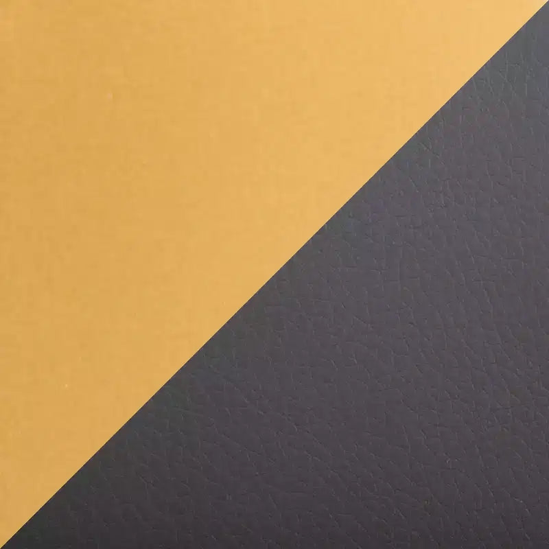 Taburetes altos Fuji de acero dorado y poliuretano gris