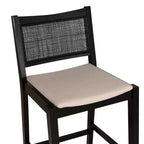 Taburetes de bar de altura de mostrador Bessie Cane negros
