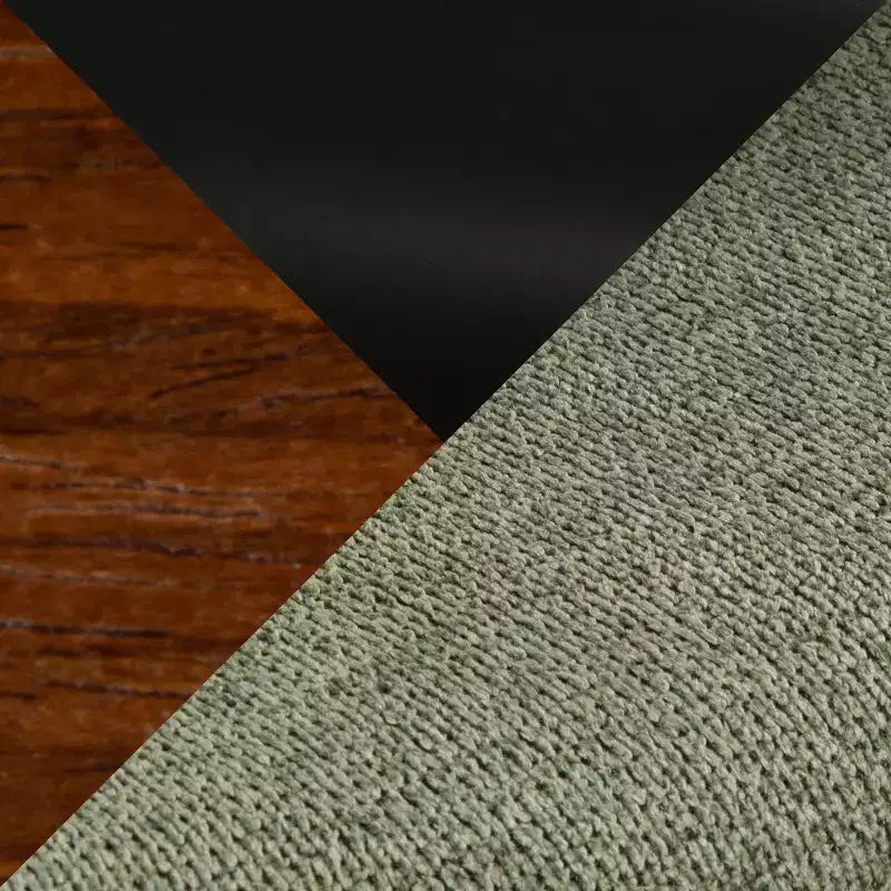 Taburetes de barra Curva de altura de mostrador Madera de nogal/Tela verde
