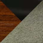 Taburetes de barra Curva de altura de mostrador Madera de nogal/Tela verde