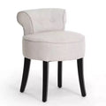 Baxton Studio Millani Linen Modern Lounge Adjustable Counter Height Barstool Beige: Square Shape, Wood Frame, Padded Back