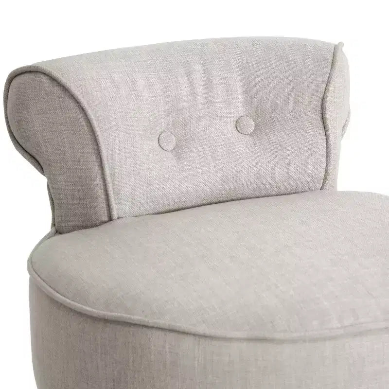 Taburete de bar Millani Linen Modern Lounge de altura de mostrador ajustable beige: forma cuadrada, estructura de madera, respaldo acolchado