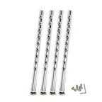 Paquete de 2 taburetes de bar de acero resistente, ajustables de 63,5 a 83,8 cm, con respaldo, gris