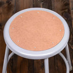 Paquete de 2 taburetes de bar de acero resistente, ajustables de 63,5 a 83,8 cm, con respaldo, gris