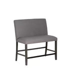 Powell Set of 2 Barnes Upholstered Counter Bench Black/Gray
