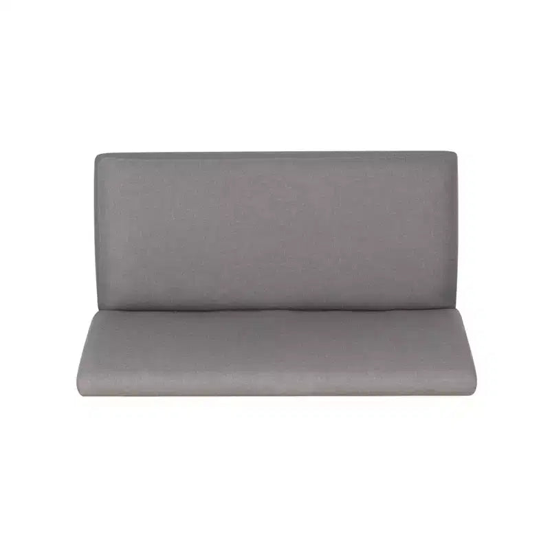 Banco de mostrador tapizado Barnes negro/gris