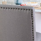 Banco de mostrador tapizado Barnes negro/gris