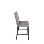Banco de mostrador tapizado Barnes negro/gris