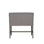 Banco de mostrador tapizado Barnes negro/gris