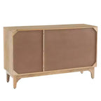 Mueble de caña Gordon de 3 puertas, color natural