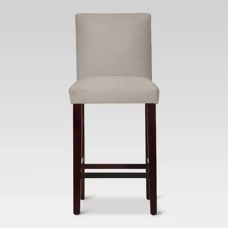 Skyline Furniture 30 Velvet Parsons Barstool Wood