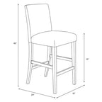Taburete de bar Parsons de terciopelo de 30 pulgadas