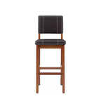 Taburete acolchado Milano con asiento y respaldo tapizados