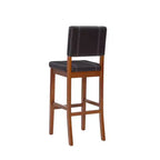Taburete acolchado Milano con asiento y respaldo tapizados