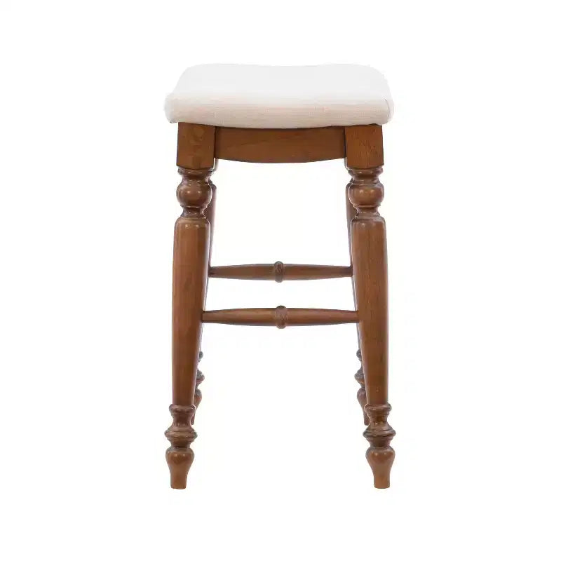 Taburete de barra sin respaldo Marino, altura de mostrador, madera