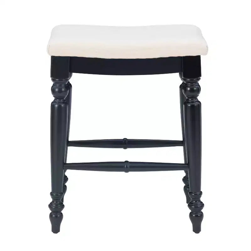 Taburete de barra sin respaldo Marino, altura de mostrador, madera