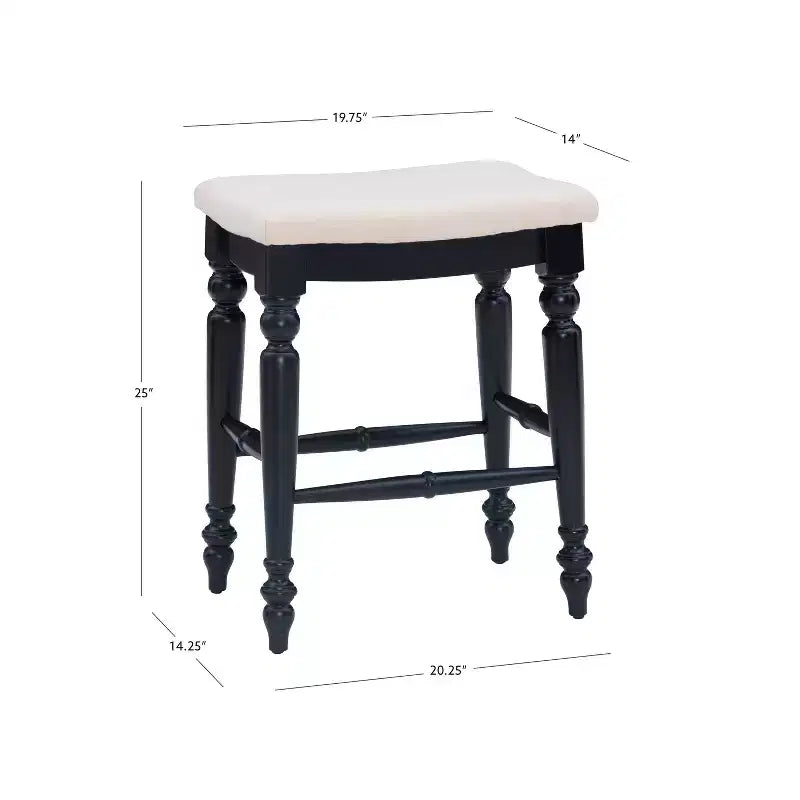Taburete de barra sin respaldo Marino, altura de mostrador, madera