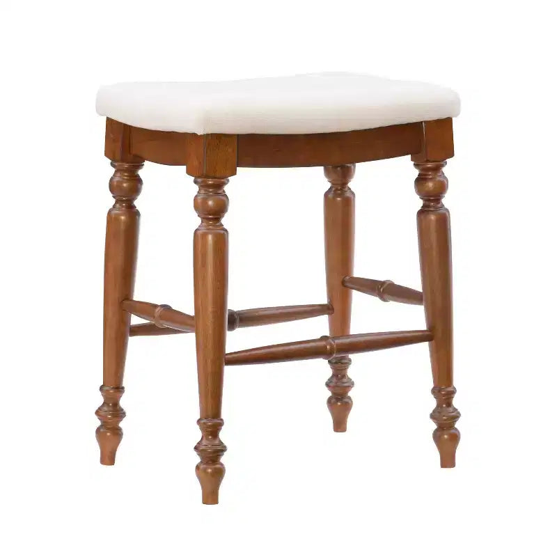 Taburete de barra sin respaldo Marino, altura de mostrador, madera