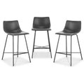 Poly & Bark Set of 3 24 High Paxton Counter Height Barstools