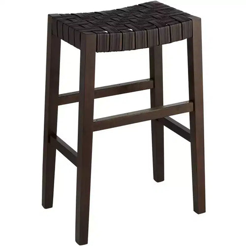 55 Downing Street Moran 30 1/2 High Brown Leather Barstool