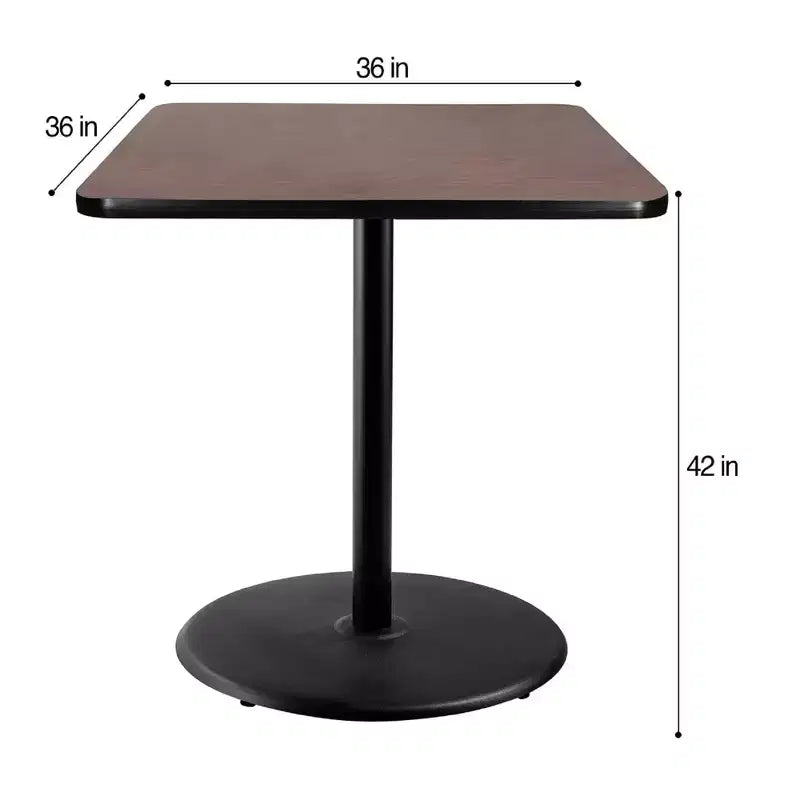 Mesa cuadrada de altura de barra de comedor de 42" de la colección Bennet