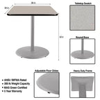 Mesa cuadrada de altura de barra de comedor de 42" de la colección Bennet