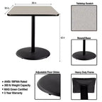 Mesa cuadrada de altura de barra de comedor de 42" de la colección Bennet