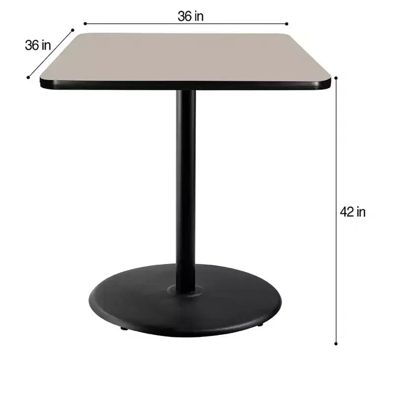 Mesa cuadrada de altura de barra de comedor de 42" de la colección Bennet