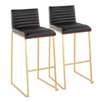 LumiSource Set of 2 30" Mason Mara Barstools