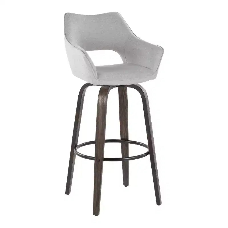 Taburetes Mustang, tela oscura/metal negro