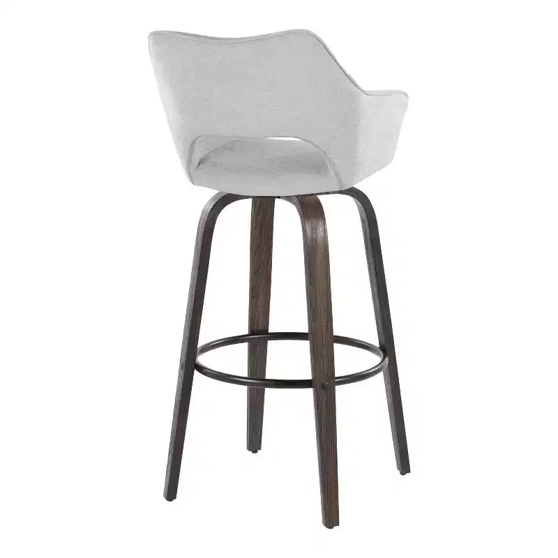 Taburetes Mustang, tela oscura/metal negro
