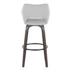 Taburetes Mustang, tela oscura/metal negro
