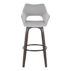 Taburetes Mustang, tela oscura/metal negro
